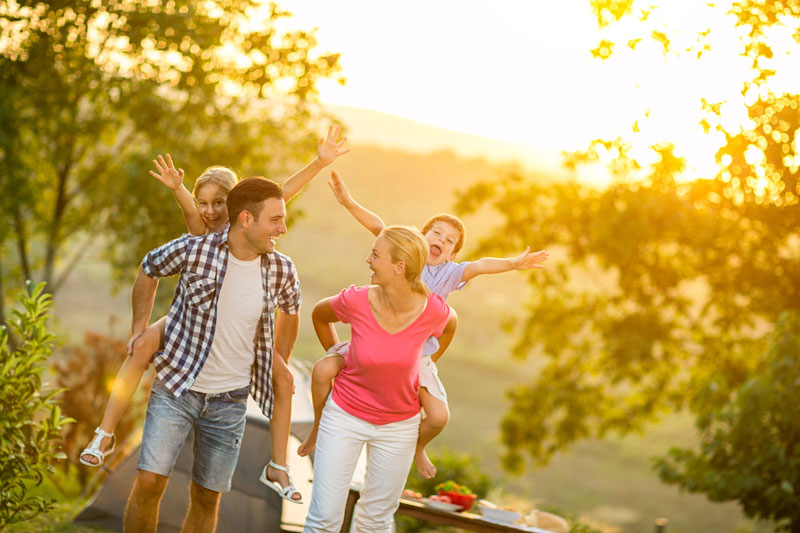 family outside