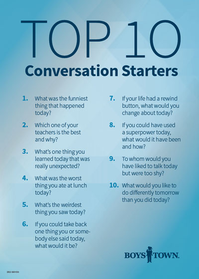 10 Conversation Starters