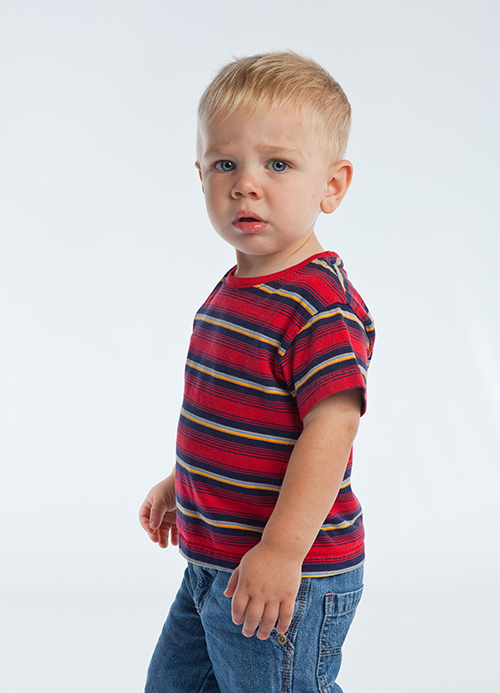 2-year-old in the No stage is throwing tantrums and acting naughty