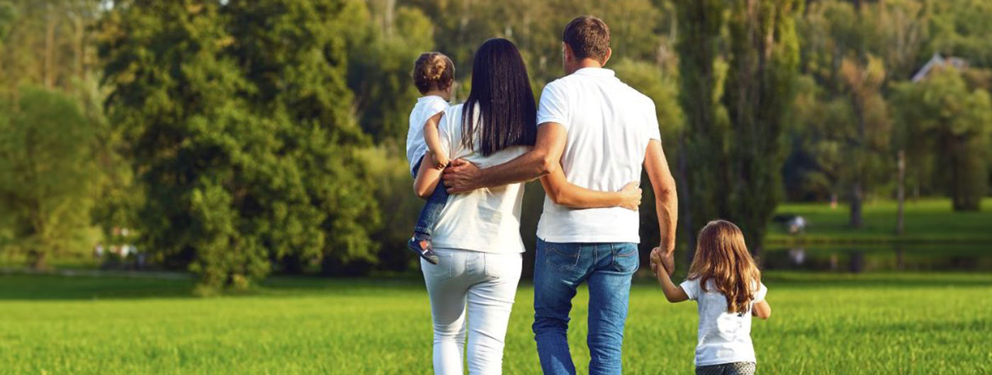 Family walking