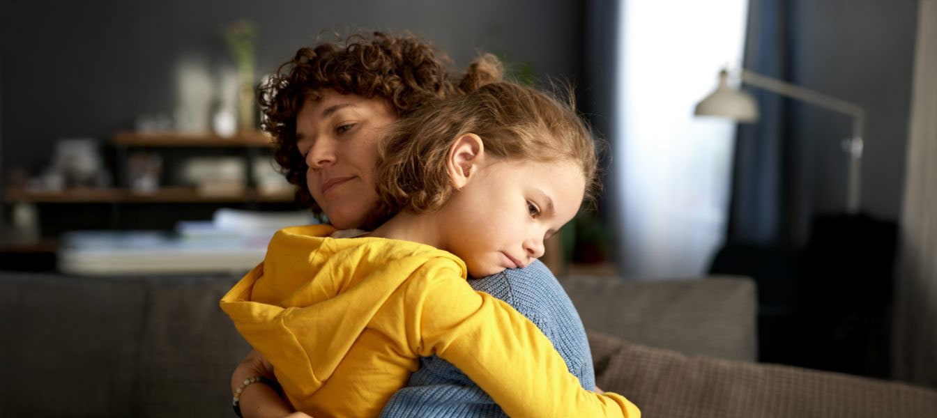 parent calming down child