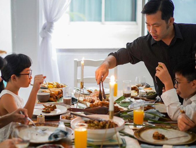 parents connecting with kid