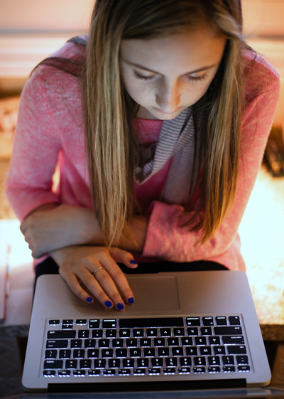 Girl on laptop