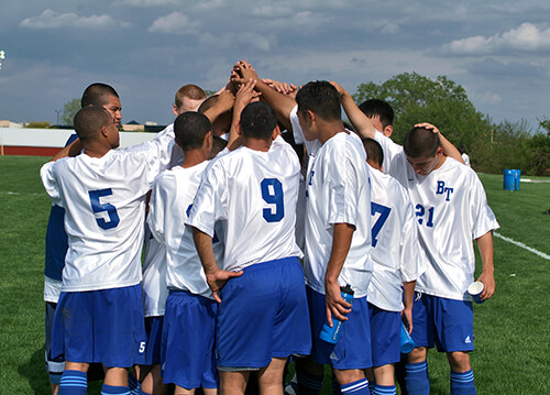 A soccer team