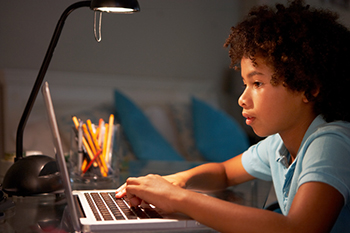 boy on computer