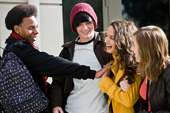 Group of teens