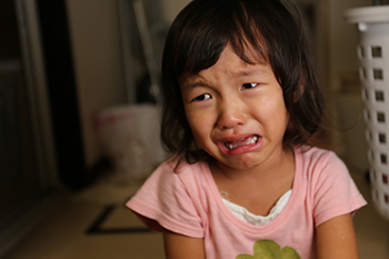 crying little girl