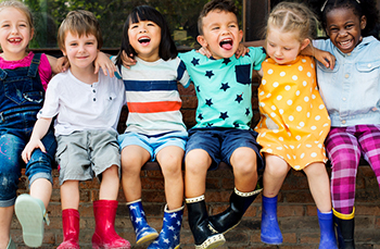 Group of kids laughing