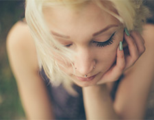 Sad teen