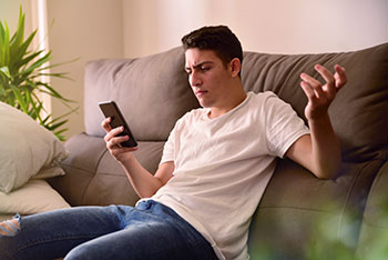 Teen on Phone