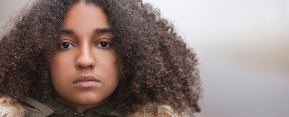 Serious young lady