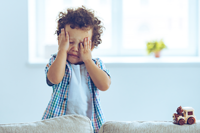 Crying toddler